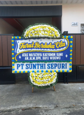 Papan Bunga Duka di Karang Bindu